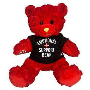 Build-A-Bear Workshop Red Rose Bear Emotional Support Shirt 2023 12-Inches